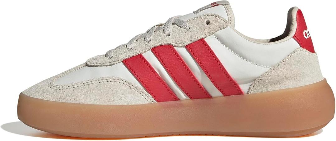 adidas Barreda Decode Sneaker, Off White/ Better Scarlet/ Alumina, 4 US Unisex Big Kid