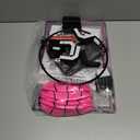 Indoor Basketball Hoop with Electronic Scoreboard and LED Light, Pink Over The Door Basketball Toy, for Kids Aged 4- 8+Years Old