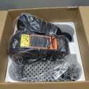 ANCHEER Under Desk Elliptical Machine, Ellipse Leg Exerciser for Seniors with 12 Adjustable Speeds, Quiet & Portable Electric Seated Pedal Exerciser with Remote Control (Warm Orange)