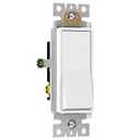ENERLITES 3-Way Decorator Paddle Rocker Light Switch, Gloss Finish, Single Pole or Three Way, 3 Wire, Grounding Screw, Residential Grade, 15A 120V/277V, UL Listed, 93150-W-10PCS, White (10 Pack)