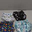 Joyo roy 4Pcs Plastic Underwear for Potty Training Swim Diaper Covers for Toddlers Cloth Diaper Cover for Boys Rubber Pants Waterproof Plastic Underwear Rubber Training Pants for Toddlers 3T-4T