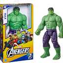 Avengers Marvel Titan Hero Series Blast Gear Deluxe Hulk Action Figure, 12-Inch Toy, Inspired by Marvel Comics, for Kids Ages 4 and Up , Green