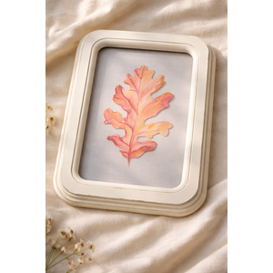 11.8 In Clear Wall Sign Leaf, Red