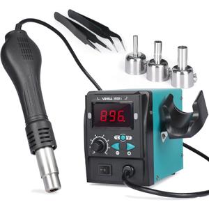 YIHUA 959D I Digital Hot Air Rework Station for SMD Reflow Soldering with 3 Hot Air Nozzles