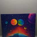 3Pcs Space Boy Canvas Wall Art Cute Inspirational Space Fantasy Wall decor, 16inx24in canvas