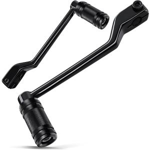 Benlari Heel Toe Shifter Pegs, 304 Stainless Steel Shifter Lever Pegs Fit for Harley Touring Street Glide Road Glide Road King Electra Glide 1988-2024, FL Softail 1986-2017, Trike 2008-2024, Black