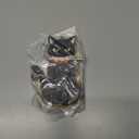 2 x Black Cat What Wooden Christmas Ornament - Fun Black Kitten Holiday Decoration for Kitten Owners - Festive Tree Ornament with Cat in a Christmas Tree Design