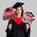 Red Themed Graduation Decorations 2026 - Graduation Yard Signs Class of 2026,Congratulate Graduation yard signs - Graduation Party Supplies for High School & Graduation Party Decorations