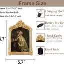 Vintage Picture Frames 4x6 Ornate Arched Gold Antique Picture Frames with Glass Front for Wall Mounting and Tabletop Victorian Home Decor Gallery Wall Decor