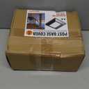 4 pcs 5.5"x5.5" Aluminum Deck Post Base Cover, for Deck railings, Stairs, Patios, Porches Split Deck Post Skirt (Black)