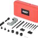 Orion Motor Tech 19pc Chain Breaker Tool Kit with C Frame 3 Anvils 5 Break Tips, Dirt Bike ATV Motorcycle Chain Breaker Chain Link Removal Tool Chain Repair Tool for Cam and 25 to 630 Chains (Red)