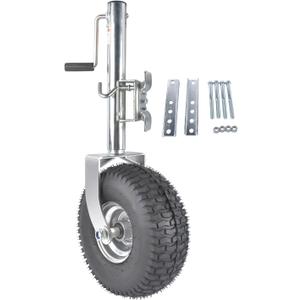 Beach Boat Swivel Trailer Tongue Jack, 13.38in Heavy-Duty Wheel 2000 lbs