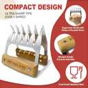 Gifts for Papa Christmas, Papa Gifts from Grandkids BBQ Blanket with Meat Claws, Meat Resting Bag for BBQ Smoking, Meat Shredder Claws Grill Accessories for Outdoor Grill on Birthday Party