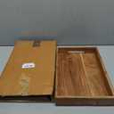 Samhita Acacia Wood Serving Tray with Handles,Wooden Tray, Snack Tray, Breakfast Tray, Great for, Breakfast, Coffee Tables, Homes, Restaurant|Size- 15" x 10" x 1.6"