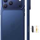 TORRAS Shockproof for iPhone 17 Pro Max Case with Camera Control Button, [12FT Military Grade Drop Protection] Enhanced Grip & Soft Touch Translucent Slim 17 Pro Max Case [3 colors Buttons], Deep Blue : Cell Phones & Accessories