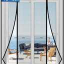 LONGEAS Magnetic Screen Door Upgraded PET Mesh Stronger Than Fiberglass and Polyester,Hands Free,Keeps Bugs Out,Pet & Kid Friendly,Suitable for Sliding Door,Large Patio Door and French Door-72''x80''
