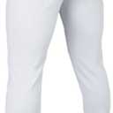 Easton | Rival+ Baseball Pants | Full Length Semi-Relaxed Fit | Youth Sizes | Solid | Multiple Colors, YOUTH YL 27''-29'' (White)