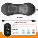3 in 1 Lumbar PillowSmooth Triple Fusion Electric Back Massager with Vibration & Heat for Bed, Chair