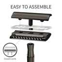 Bambaw Double Edge Safety Razor with 5 Safety Razor Blades, Single Blade Razor for Men with Razor Stand, Double Edge Razor, Safety Razors for Men - Black