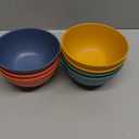 PYRMONT 26 OZ Plastic Soup Bowls - Set of 8 Unbreakable Kids Bowls, Dishwasher & Microwave Safe, BPA-Free (Colorful)