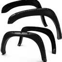 Tyger Auto Fender Flare Compatible with 2002-2008 Dodge Ram 1500; 2003-2009 2500 3500 (Not Fit 06-09 8ft Bed Models), Fine-Textured Black Paintable Bolt-Riveted Style 4pc | TG-FF8D4078