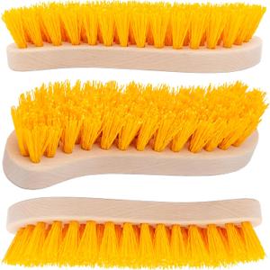Pack of 3  Hard Bristle Scrub Brush  Stiff Brush for Cleaning, Heavy Duty Utility Hand Brush Set for Indoor and Outdoor, Nylon Scrubbing Brush