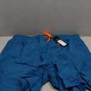 SILKWORLD Men's Swim Trunks Quick Dry Beach Shorts with Pockets (Large, Peacock Blue)