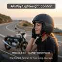 Westt Open Face Motorcycle Helmet, 3/4 Motorcycle Helmet DOT Approved, Lightweight Moped Helmet with Built-in Sun Visor, Quick Release Strap, Removable Washable Liner, Scooter Helmet for Adults