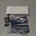 LKEYE Bifocal Reading Glasses Men Blue Light Computer Readers Clear Top Designer Metal Frame Fashion Spring Hinge Eyeglasses (2 Bifocals (Black+gun))