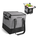 FREEAMG Insulated Grocery Bags Collapsible Grocery Tote Bags for Shopping Wear Resistant Foldable Cooler Grocery Bags for Frozen and Hot Food Camping Bags