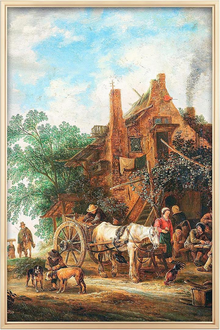 Matte Gold 24x36 Frame - Single Frame, 24 x 36 Poster Frame for Artwork, Puzzles, Photos and Movie Posters Picture Frames, Perfect Christmas Frame