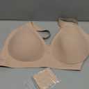 Vertvie Jelly Wireless Bras for Women Push Up Plunge Seamless T-Shirt Bras No Underwire Supportive Full Coverage Bralettes M