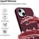 ZTOFERA for iPhone 14 Plus/iPhone 15 Plus Case with Strap,Crossbody Phone Case with Adjustable Neck Shoulder Lanyard,Soft Silicone Shockproof Protective Cover for 14 Plus/15 Plus 6.7"-Wine Red