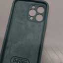  Designed for iPhone 15 Pro Case, Silicone Upgraded [Camera Protection] Phone Case with [2 Screen Protectors], Soft Anti-Scratch Microfiber Lining Inside, 6.1 inch, Midnight Green