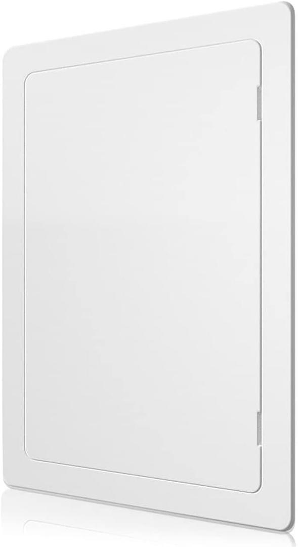 Access Panel for Drywall - 12 x 16 inch - Wall Hole Cover - Access Door - Plumbing Access Panel for Drywall - Heavy Durable Plastic White