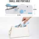 Handheld Sewing Machine CS101 Sewing Machine for Beginners Portable Electric Mini and Small Hand Held Kit for Adults and Kids Ages 8-12 Included Manual and Accessories, Sewing Hem and Quick Stitching