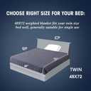 yescool Weighted Blanket for Adults (17 lbs, 48" x 72", Grey) Cooling Heavy Blanket for Sleeping Perfect for 160-180 lbs, Twin Size Breathable Blanket with Premium Glass Bead, Machine Washable