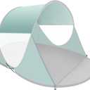 ISILER Pop Up Beach Tent, Portable Outdoor Shade, UPF 50+ Baby Shelter, Easy Setup Windproof Waterproof Canopy (Green)