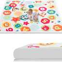 RONGFA Baby Play Mat for Floor,1.3" Thick Elasti-Foam Playpen Mat for Tummy Time, Easy Care with Non-Slip Cushioned for Infant,Kids and Toddler Crawling