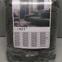 LAMIT Olive Green Linen Curtains 90 Inch for Living Room, Back Tab and Rod Pocket Linen Textured Christmas Curtains Light Filtering Drapes for Bedroom/Dining Room, Set of 2, 52 x 90 Inch