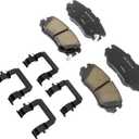 ACDelco Gold 17D1421CHF1 (19428009) Ceramic Front Disc Brake Pad Kit with Clips