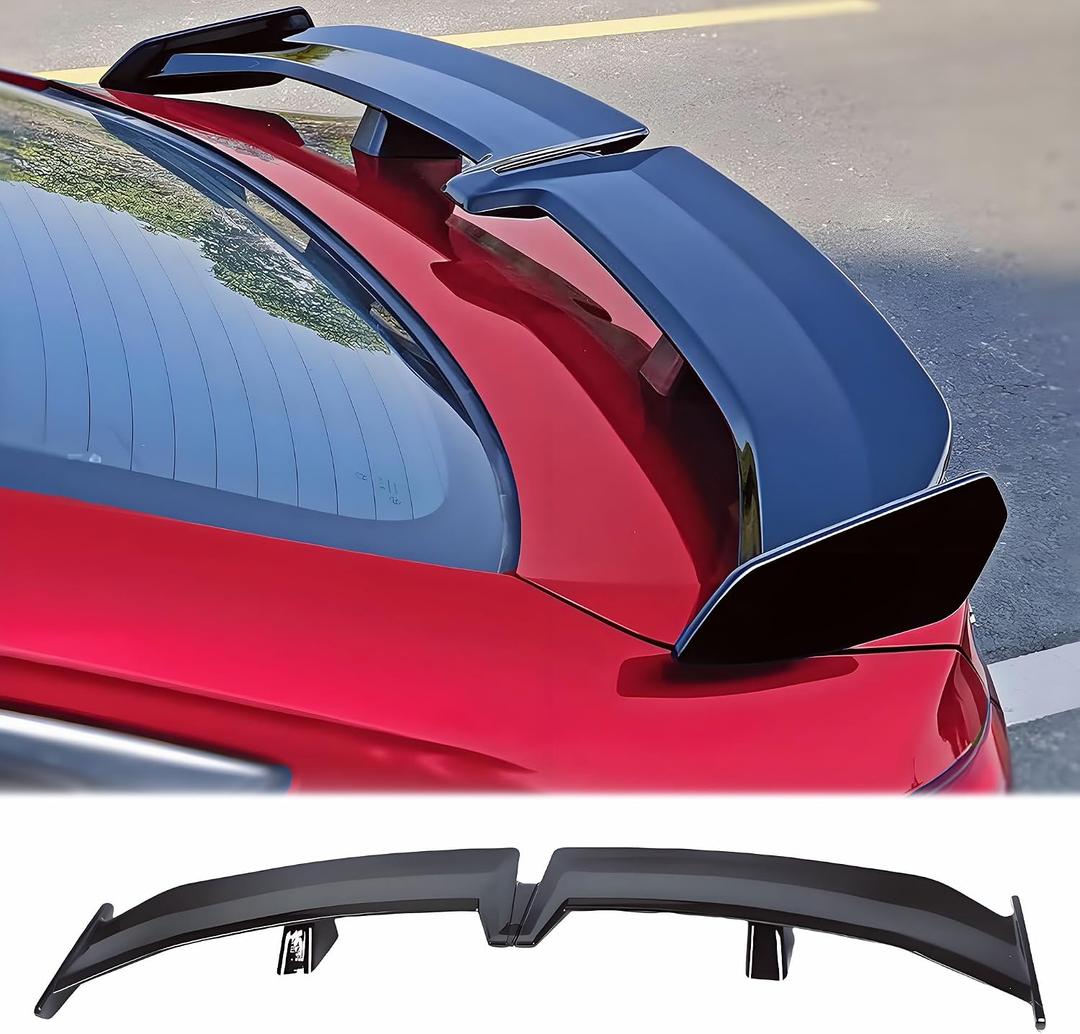 STSEV01 Universal 55" Rear Spoiler Glossy Black DeckLid Lip Accessories