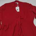 GRACE KARIN Women Cardigan Sweaters 2025 Fall,Long Sleeve Cropped Sweater Coat Trendy,Button Front Peplum Tops Lightweight, XL Red