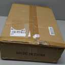 Tv Tray Table Set of 2, 8-Level Adjustable Height Couch Side Table90 Tilt Angle Adjustments C-Shaped End Table, with Phone & Tablet Slot Sofa Computer Desk for Couch, Sofa, Bed, Chair, Living Room (Brown)