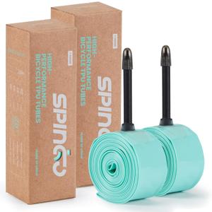 2-Pack SPINGO Inner Tube 700C x23-32C / MTB26/27.5/29inch TPU Inner Tubes with 40mm/48mm/60mm/80mm Presta Valves/Schrader Valve Lightweight
