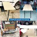 Benbuoo Folding Adjustable Table Legs 27 to 41 inch, Metal Telescopic Storage Desk Legs for Outdoor Camper, RV, Coffee Dinner Table, Tabletops, Kitchen, DIY Bar Desk, Tablesaw, 2pcs Black
