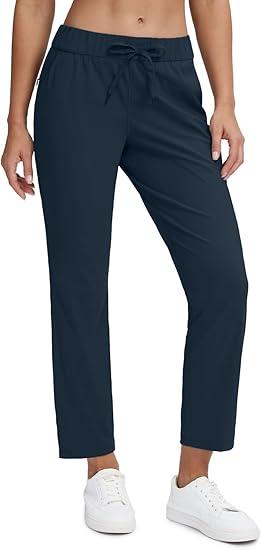 Seamaid Women's Golf Pants with Pockets 7/8 Stretch Travel Ankle Pants for Casual Athletic, Size: XXL