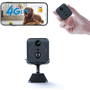 4G Surveillance Camera, Security Camera, 2K HD Indoor/Outdoor Security Camera, HD Night Vision, AI Motion Detection