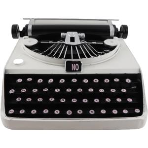 Old Fashioned Typewriter, Retro Vintage Typewriter Model Props Stress Relief Typewriter Ornament Desktop Decor Antique Typewriter Decorative Typewriter for Studios Offices Decor