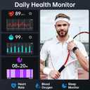 Smart Watch for Men Women, Fitness Tracker (Answer/Make Call), 1000 mAh Battery, 120+ Sport Modes, Step Counter/Sleep Monitor Fitness Watch, Smartwatch for Android/iPhone (Deep Blue)